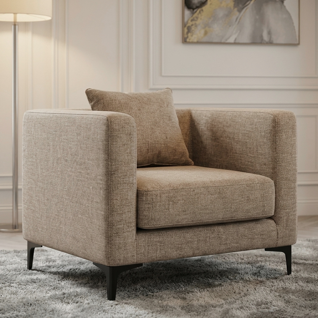 Tyra Sofa 1 Seater Taupe